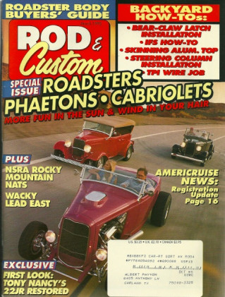 ROD & CUSTOM 1995 MAR - MODEL A GET STEERING COLUMN, TPI SYSTEM INSTALL